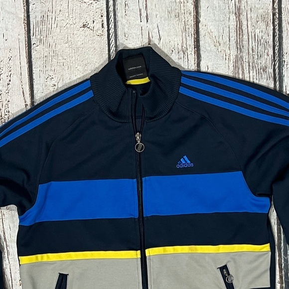 Adidas Track Jacket Sportswear Zip Up Running Soccer Athletic Jacket - Picture 2 of 5